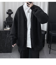 画像をギャラリービューアに読み込む, シンプル カーディガン 全2色 カジュアル メンズ 韓国