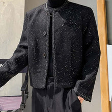 画像をギャラリービューアに読み込む, メンズ ジャケット ノーカラー ジャケット きれいめ ルーズ モード 韓国