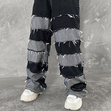 画像をギャラリービューアに読み込む, メンズ デニムパンツ クラッシュデニム ワイド ダメージ加工