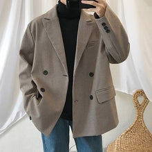 画像をギャラリービューアに読み込む, メンズ テーラードジャケット 千鳥格子柄 オーバーサイズ