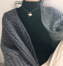 画像をギャラリービューアに読み込む, トップス カーディガン ロング丈 長袖 ケーブルニット