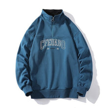 画像をギャラリービューアに読み込む, ロゴ ハーフジップ スウェットシャツ カジュアル