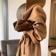 画像をギャラリービューアに読み込む, ウール コート フーディー  ロングコート  レデイース 2色