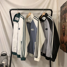 画像をギャラリービューアに読み込む, ナイロンジャケット ジップアップ ジャージ バイカラー ライン