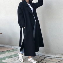 画像をギャラリービューアに読み込む, ハンドメイド サイドスリットロング コート レデイース  3色