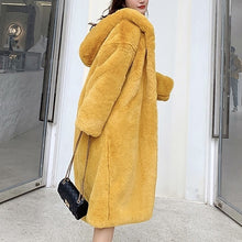 画像をギャラリービューアに読み込む, エレガント ファーコート モコモコ レデイース  5色