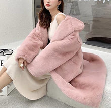 画像をギャラリービューアに読み込む, エレガント ファーコート モコモコ レデイース  5色