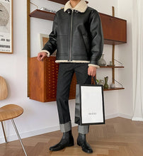 画像をギャラリービューアに読み込む, ジャケット レザージャケット スタジャン ボア PU