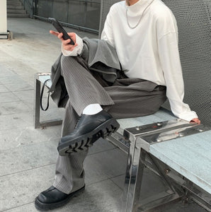 セットアップ スーツ ストライプ ジャケット × パンツ メンズ セットアップ 秋冬