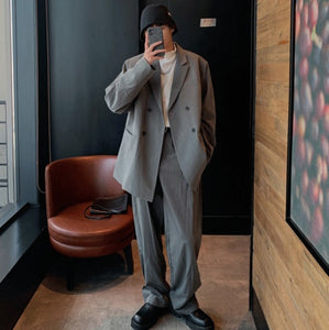 セットアップ スーツ ストライプ ジャケット × パンツ メンズ セットアップ 秋冬