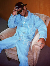 画像をギャラリービューアに読み込む, MR. ENJOY DA MONEY (MEDM) デニムジャケット ビンテージ