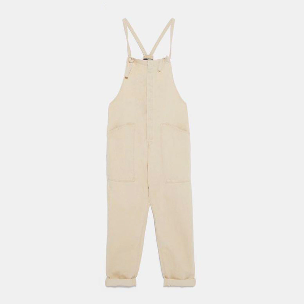 ZARA ポケット付きロングオールインワン ザラ サロペット ジャンプ  スーツ 6045011
