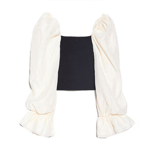 ZARA ザラ コントラスト スリーブ トップス レディース 2020SS  2142004