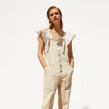画像をギャラリービューアに読み込む, ZARA ポケット付きロングオールインワン ザラ サロペット ジャンプ  スーツ 6045011
