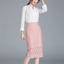 画像をギャラリービューアに読み込む, ZARA ザラ レース フレア ロングスカート ピンク　春秋向け