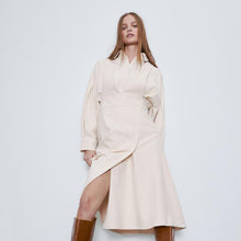 画像をギャラリービューアに読み込む, ZARA ザラ ミディ丈デニムジャンパー スカート レディース 春夏秋向け 5899065