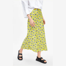 画像をギャラリービューアに読み込む, ZARA ザラ フラワープリント フラワー柄 スカート ロングスカート イエロー 3198045