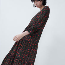 画像をギャラリービューアに読み込む, ZARA ザラ 新品　ロングワンピース　花柄　ドット8342344