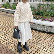 画像をギャラリービューアに読み込む, ZARA ザラ ケーブルニットセーター エクリュ レディース 3859128