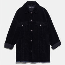画像をギャラリービューアに読み込む, ZARA ザラ ポケット付きコーデュロイ地シャツジャケット レディース 8372222
