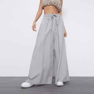 ZARA エクストラロング丈マキシボリュームパンツ グレー  2552329