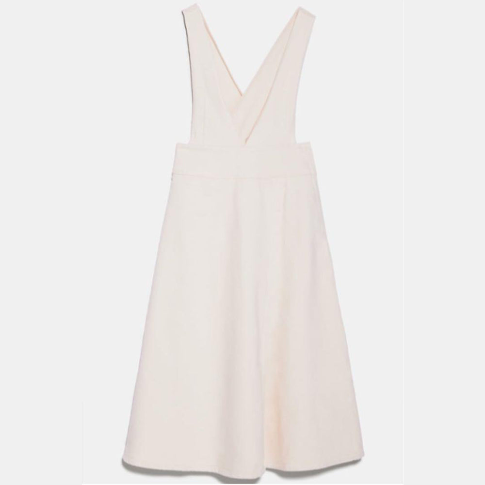 ZARA ザラ ミディ丈デニムジャンパー スカート レディース 春夏秋向け 5899065