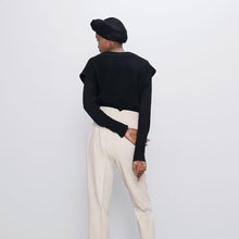 画像をギャラリービューアに読み込む, ZARA ザラ ハイウエストパンツ レディース エレガント ホワイト 1608332