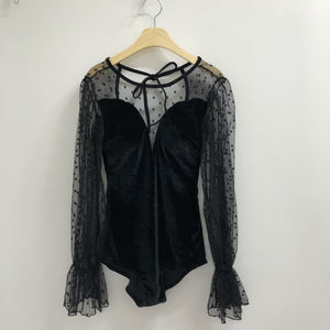気品溢れるベルベット 舞踏会ドレス ワンピース水着