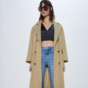 ZARA ザラ ZW PREMIUM SLIM OCEAN BLUE デニムパンツ レディース エレガント ブルー 6840041