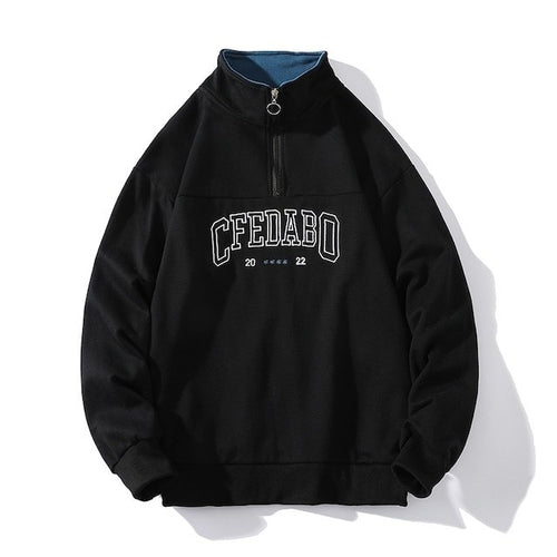 ロゴ ハーフジップ スウェットシャツ カジュアル