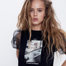 画像をギャラリービューアに読み込む, ZARA ザラ 2020 PHOTO SCALA. プリント柄Ｔシャツ 個性的 夏4644401