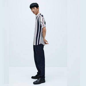 ZARA　ザラ ストライプシャツ メンズ 個性的 春秋 5975301