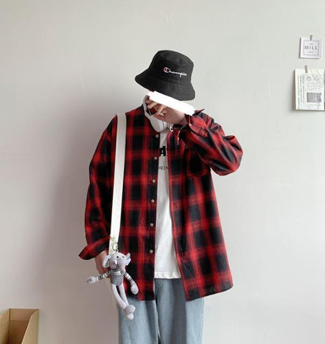 メンズ 長袖シャツ チェックシャツ ネルシャツ 羽織り 3色