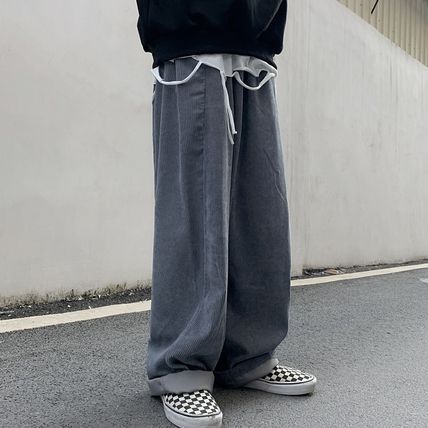 メンズ ストリート ワイドパンツ ロング ヒップホップ  3色