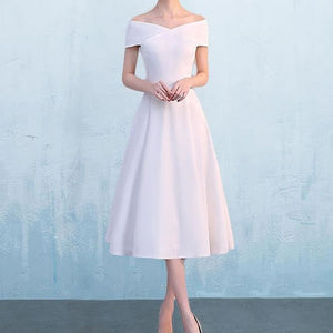 エレガント フレア ワンピース ドレス 結婚式 3色
