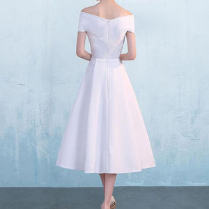 エレガント フレア ワンピース ドレス 結婚式 3色
