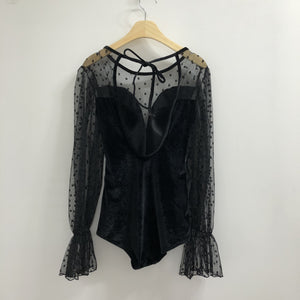 気品溢れるベルベット 舞踏会ドレス ワンピース水着