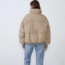 画像をギャラリービューアに読み込む, ZARA オーバーサイズ仕様パフジャケット ダークベージュ 4341202