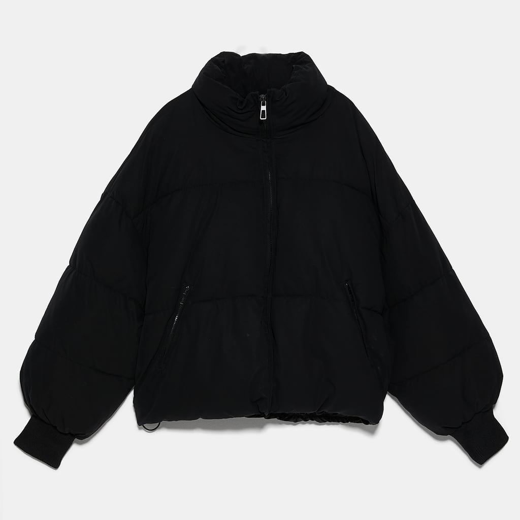 ZARA オーバーサイズ仕様パフジャケット ブラック  4341202