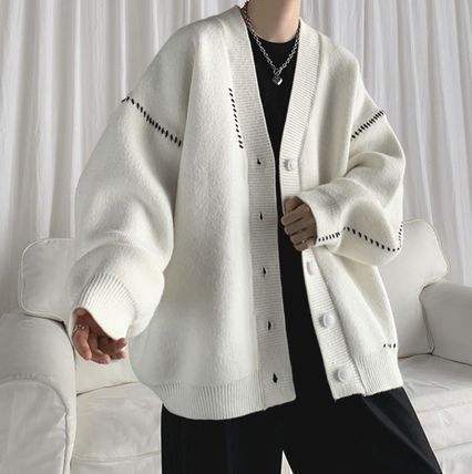 シーオール 23AW 美品 オーバーサイズ ニット カーディガン ユニセックス SEEALL (シーオール) [ OVERSIZED CARDIGAN ] シルク×カシミヤ