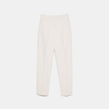 画像をギャラリービューアに読み込む, ZARA ザラ ハイウエストパンツ レディース エレガント ホワイト 1608332