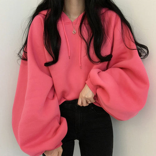 ボリューミー！裏起毛 ショートフーディー トレーナー  5色