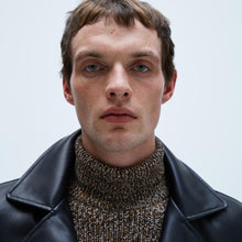 画像をギャラリービューアに読み込む, ZARA ザラ レザーブームライダースジャケット メンズ 格好いい ブラック 1966400