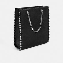 画像をギャラリービューアに読み込む, ZARA ザラ スタッズ付き ブラッククロスボディバッグ ブラック