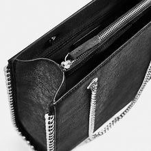 画像をギャラリービューアに読み込む, ZARA ザラ スタッズ付き ブラッククロスボディバッグ ブラック