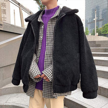 画像をギャラリービューアに読み込む, 韓国ファッション メンズ ボアジャケット ミディアム丈 長袖