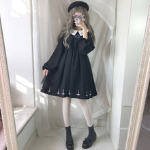 画像をギャラリービューアに読み込む, レディース    ゴスロリ 可愛いワンピース ワンピース 秋冬