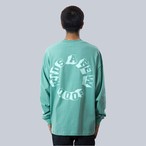 AFGK マルチカラー ロゴ スウェット 長袖Tシャツ カットソー