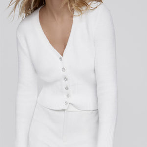ZARA ザラソフトフィールカーディガンナイロンホワイトレディース9598108