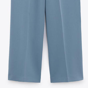 ZARA ザラワイドパンツポリエステル空色レディース2761047